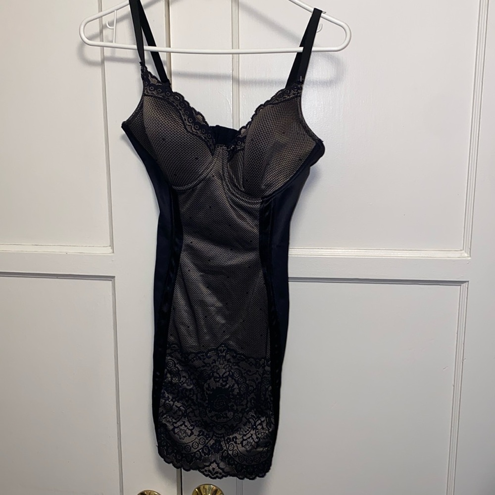 Luleh 36D Black Shapewear Long Bustier